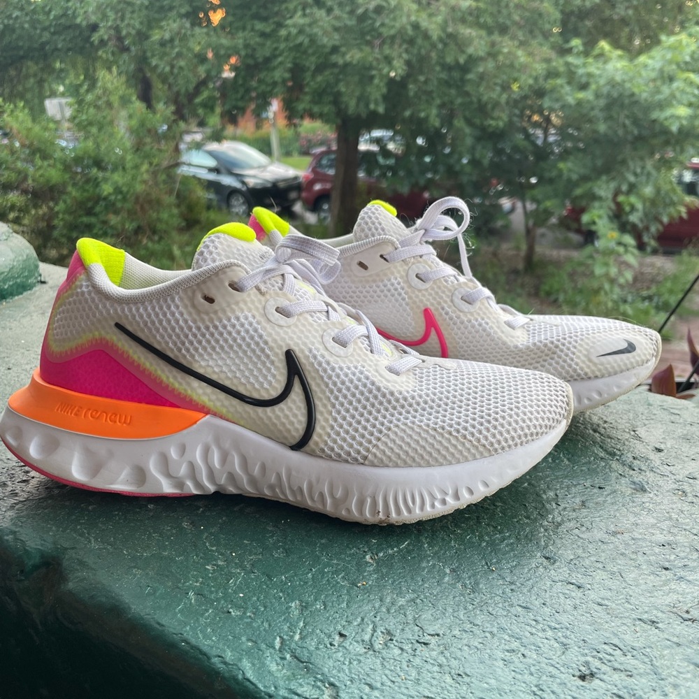 Nike Renew Running Shoe - White, Size 7